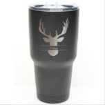 Klassischer, insulierter Hirschantler<br><div class="desc">Hirschjäger - 30 oz - Edelstahl mit klarem Rand - Farbwahl und Name- Personalisierte, kundenspezifisch eingravierte - Trauzeuge, Brautmädchen, Geburtstag, Weihnachtsgeschenk - * Laser nicht als Vinyl Decal eingraviert *</div>