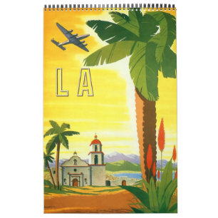 Klassischer Internationaler Reisekalender mit Post Kalender