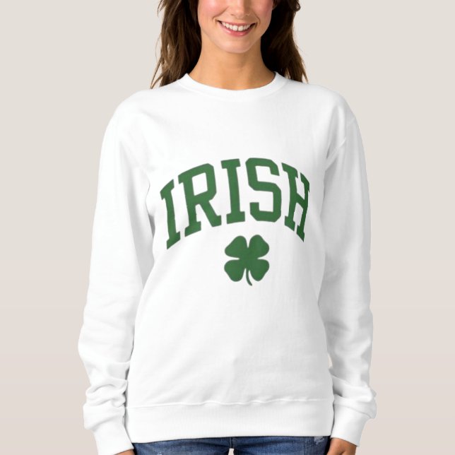Klassischer irischer Stolz Shamrock - St. Patrick' Sweatshirt (Vorderseite)