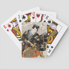 Klassischer japanischer Samurai-Krieger ukiyo-e ka Spielkarten