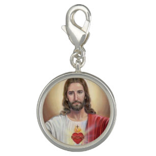 Klassischer Jesus Sacred Heart Silver Charm Chaple