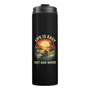 Klassischer Jet Ski Skier Thermosbecher