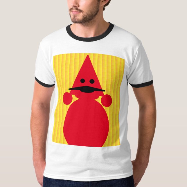 Klassischer Joker mit Schnurrbart T-Shirt (Vorderseite)