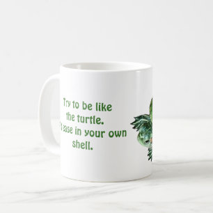 Klassischer Kaffeebecher Schildkröte Kaffeetasse