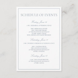 Klassischer Kalender für dumpfe blaue Skripte Begleitkarte