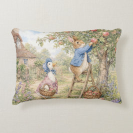 Klassischer Kaninchen-Enten-Apfelpflücker Dekokissen