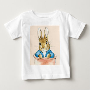 Klassischer Kaninchen-Terrakotta-Blumentopf Baby T-shirt