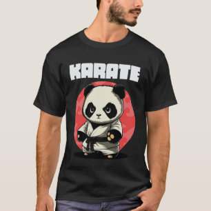 Klassischer Karateka Karate Panda T-Shirt