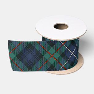 Klassischer Karierter rustikaler Tartan Satinband