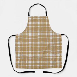 Klassischer Karierter Tartan-Muster-warmer Erdbebe Schürze