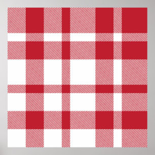 Klassischer Karierter Tartan Nahtloses Muster. Bek Poster