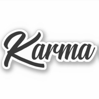 Klassischer Karma Logo Sticker!! Aufkleber