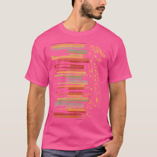 Klassischer Klavierspieler Klaviermusiker Retro-Ta T-Shirt