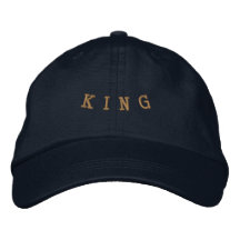 Klassischer König Text Navy Moderne Casual Verstel