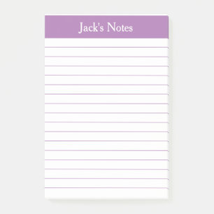Klassischer Lavendel Personalisiert Post-it Klebezettel