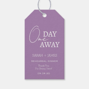 Klassischer Lavendel zum Abendessen in der Probe Geschenkanhänger