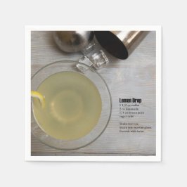 Klassischer Lemon Drop Serviette