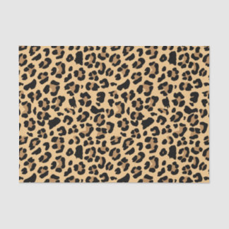 Klassischer Leopard Print Brown and Black Seidenpapier