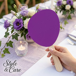 Klassischer Lila Paddle-Lüfter für elegantes Event Fächer