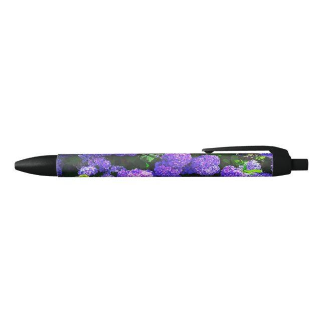 Klassischer Lila-realistischer Hydrangea Pen Kugelschreiber (Oberseite)