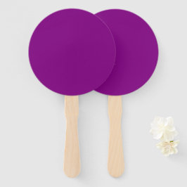 Klassischer Lila Round Fan für eleganten Veranstal Fächer