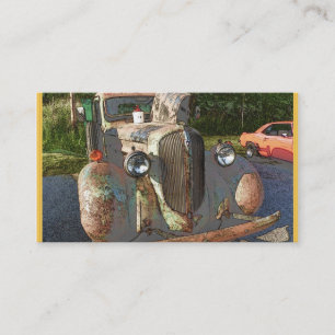 Klassischer LKW als Visitenkarten einer Skizze Visitenkarte