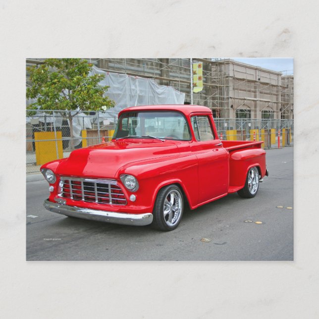 Klassischer Lkw Postkarte (Vorderseite)