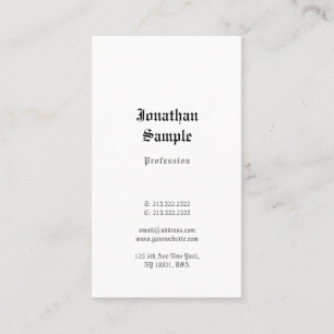 Klassischer Look Template altenglischer Text Nosta Visitenkarte