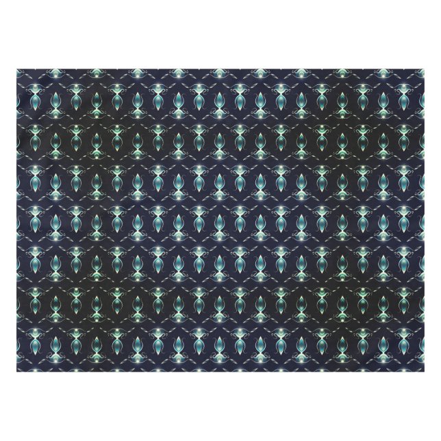 Klassischer Look von blauen Edelsteinen mit glühen Tischdecke (Vorderseite (Horizontal))