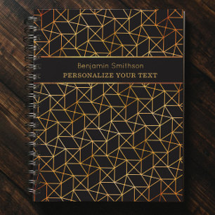 Klassischer Luxus Abstrakt Black Gold Beruflich Planer