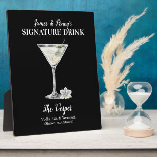 Klassischer Martini • PERSONALISIERE diesen Signat Fotoplatte