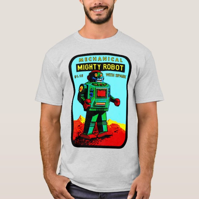 Klassischer "Mighty Robot"-T - Shirt (Vorderseite)