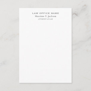 Klassischer Minimalist Plain Einfach Schwarz Weiß Begleitkarte