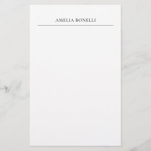 Klassischer Minimalist Professionell Schlicht Briefpapier
