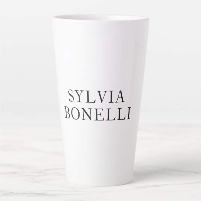 Klassischer Minimalistischer Beruflicher Schlichte Milchtasse (Vorderseite)