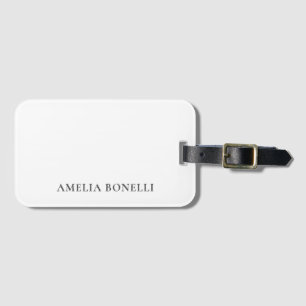 Klassischer minimalistischer professioneller Plain Gepäckanhänger