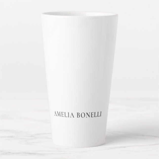 Klassischer minimalistischer professioneller Plain Milchtasse (Vorderseite)