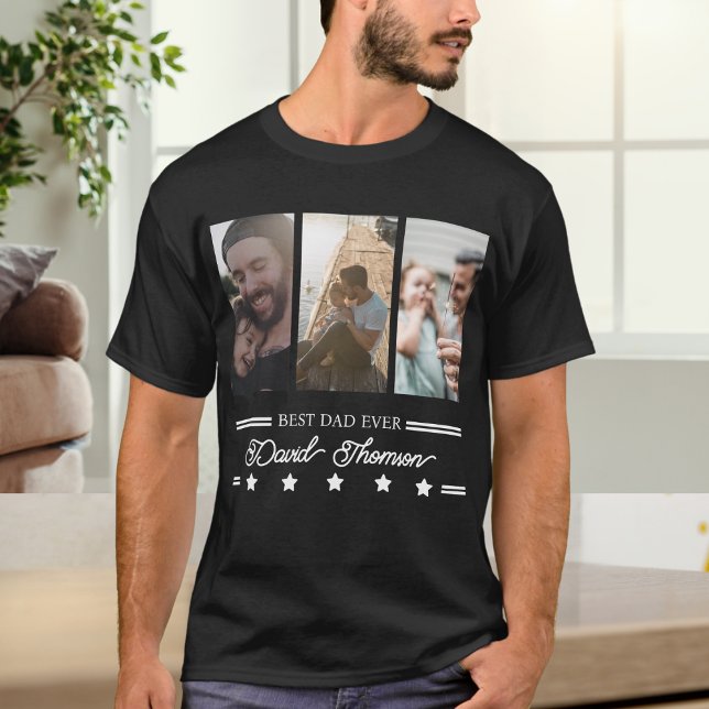 Klassischer Minimalistischer Schwarz-weißer bester T-Shirt (Von Creator hochgeladen)