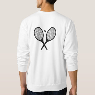 Klassischer Minimalistischer Tennisschläger Sweatshirt