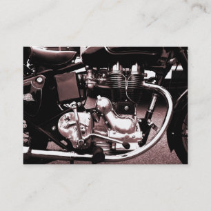 Klassischer Motorrad-Motor, MiniFoto-Karte Visitenkarte