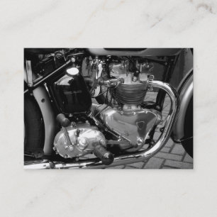 Klassischer Motorrad-Motor, MiniFoto Visitenkarte
