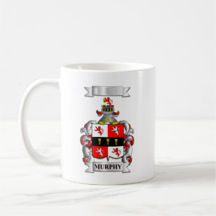 Klassischer Murphy-Nachname und -Wappen auf einem Kaffeetasse