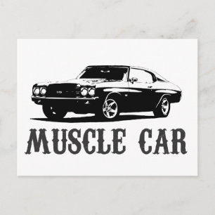 klassischer Muscle-Car Postkarte