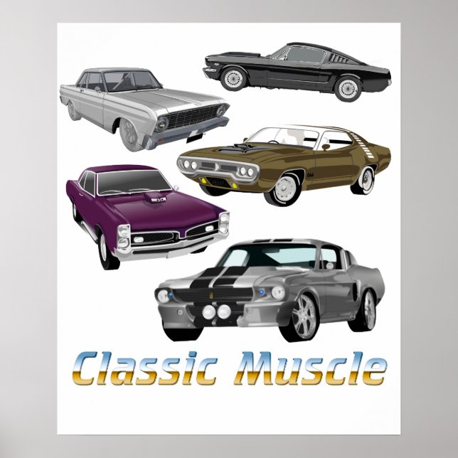 klassischer Muskel Poster (Vorne)