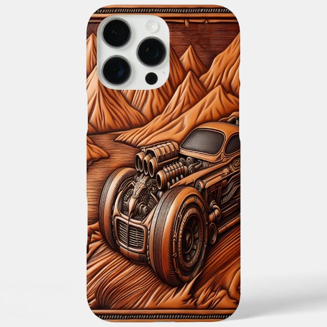 Klassischer Muskelwagen im Landschaftlichen Tal iPhone 16 Pro Max Hülle (Rückseite)