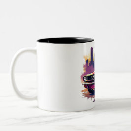 Klassischer Mustang-Kaffeebecher Zweifarbige Tasse