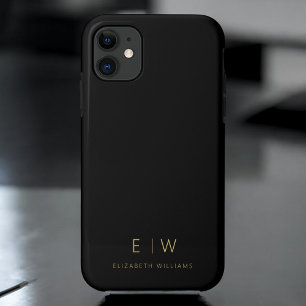 Klassischer Name der Minimalistischen Schwarz-Gold Case-Mate iPhone Hülle