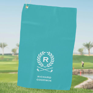 Klassischer Name des Personalisierten Monogramms T Golfhandtuch