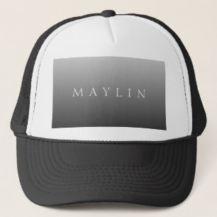 Klassischer Name oder Wort Gradient Gray Truckerkappe