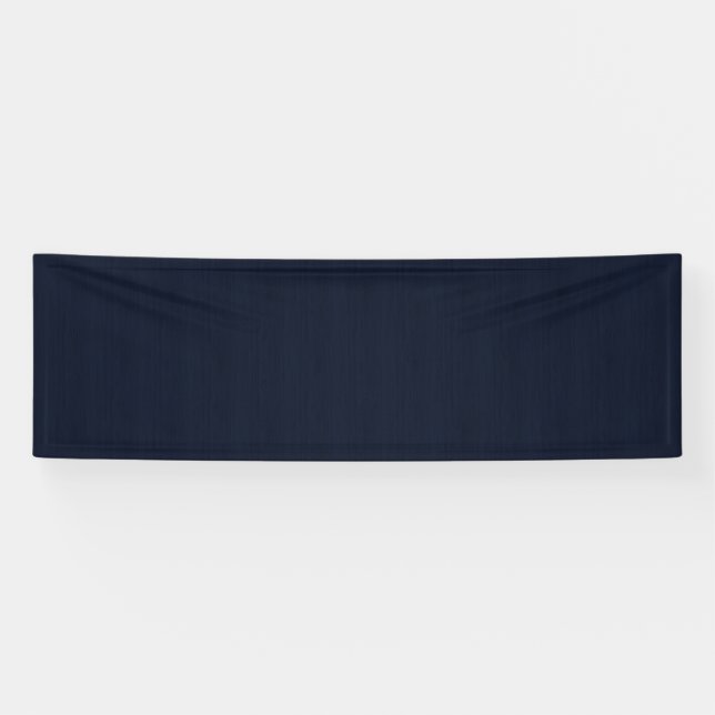 Klassischer Navy Blue Bamboo Holz Grain Look Banner (Horizontal)